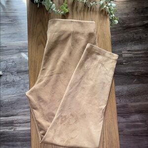 Tan Suede Leggings
